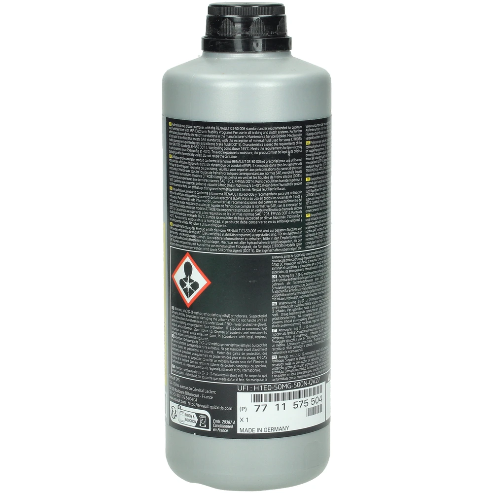 Renault Kaina DOT 4 500ml Originalus 7711575504