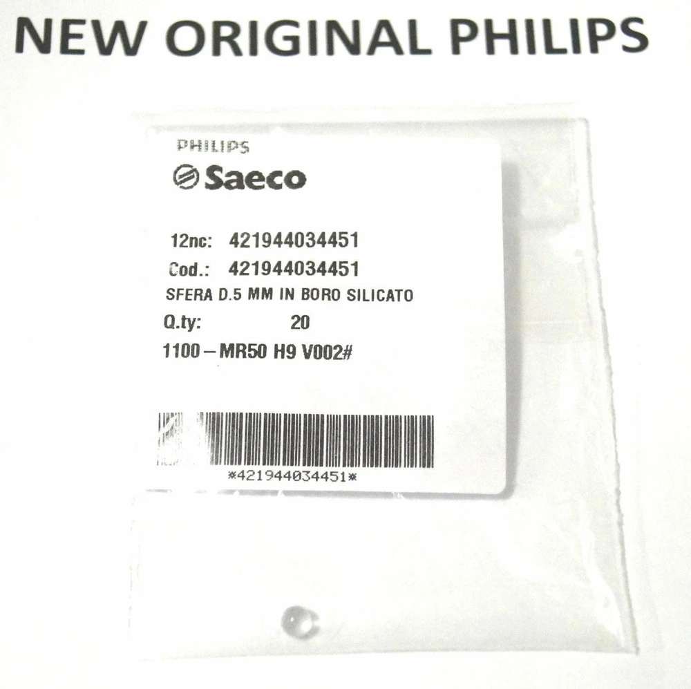 Saeco Philips kavos vožtuvo kamuoliukas D.5 mm originalus 421944034451
