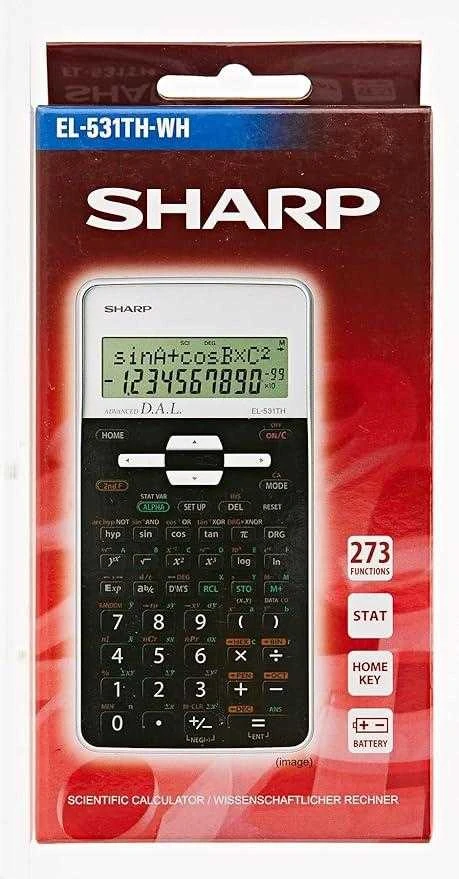 Sharp EL531TH skaičiuotuvas Kišenė Mokslinis skaičiuotuvas Juoda, Balta