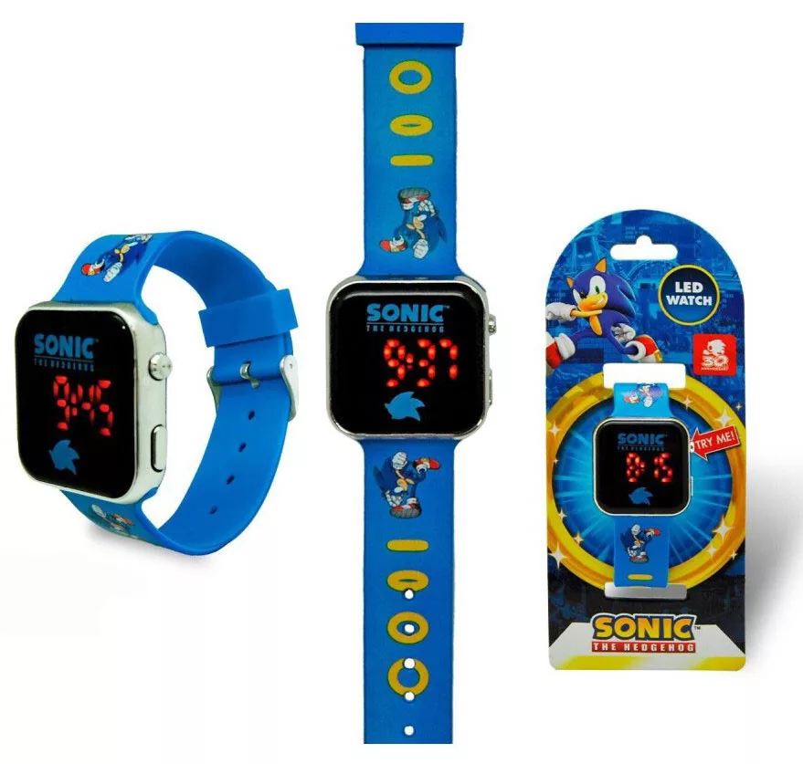 Kids Euroswan Hiszpania Sonic LED laikrodis