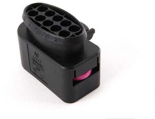 Škoda 10 Pin Housing With Contact Locking Mechanism Audi A3 2016-2017 Originalus 1J0973735