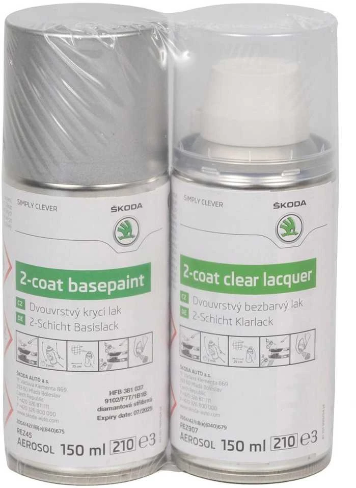 Skoda Diamant F7T1 B1B Aerosol Purškiklis Set Originalus HFB381037