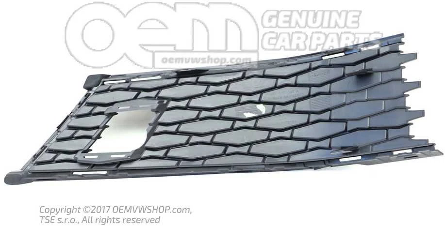 Skoda Karoq Priekinis Apatinis Grotelis Kairys Satin Juodas Originalus 57A807367A9B9