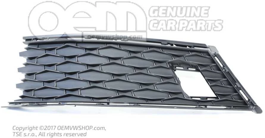 Skoda Karoq Priekinis Apatinis Grotelis Kairys Satin Juodas Originalus 57A807367A9B9