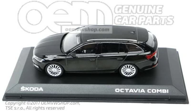 Skoda Octavia Combi A8 1 43 Magic Juodas Modelinis Originalus 5E7099300F9R