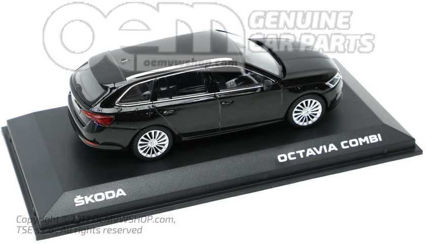 Skoda Octavia Combi A8 1 43 Magic Juodas Modelinis Originalus 5E7099300F9R