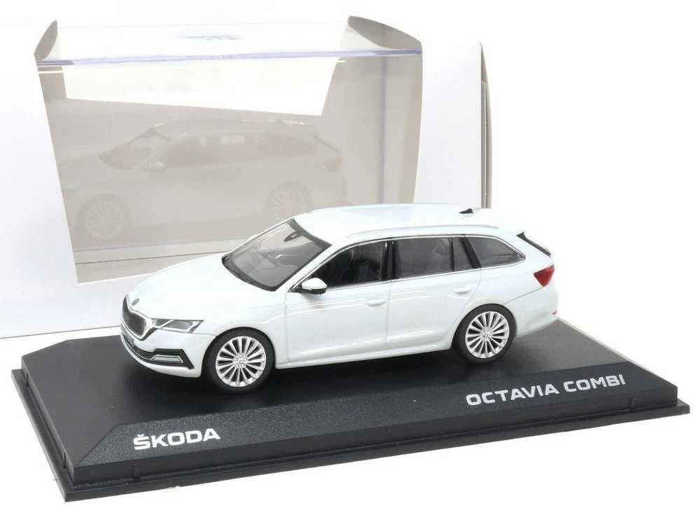 Skoda Octavia Combi A8 1 43 Moon Baltas Originalus 5E7099300S9R