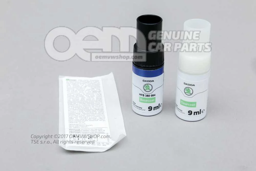 SKODA Race Mėlyna Metallic Touch Up dažų rinkinys originalus HFB380084