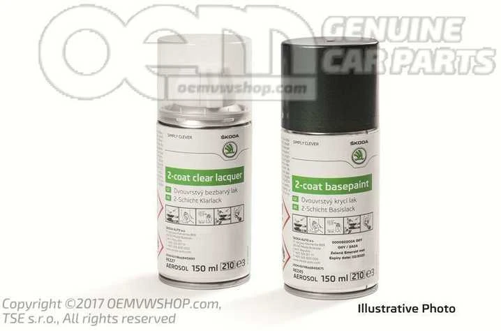 Skoda W5Q Lava Mėlyna Metallic Aerosolio Sprejų Rinkinys Originalus 3T0050200AW5Q