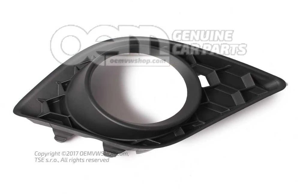 Šoninis Bumperio Grotelis Skoda Fabia 5J 54 58 2006 2015 Originalus 5J0807368B9B9
