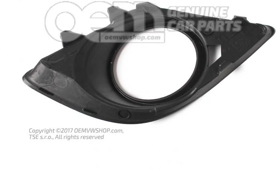 Šoninis Bumperio Grotelis Skoda Fabia 5J 54 58 2006 2015 Originalus 5J0807368B9B9