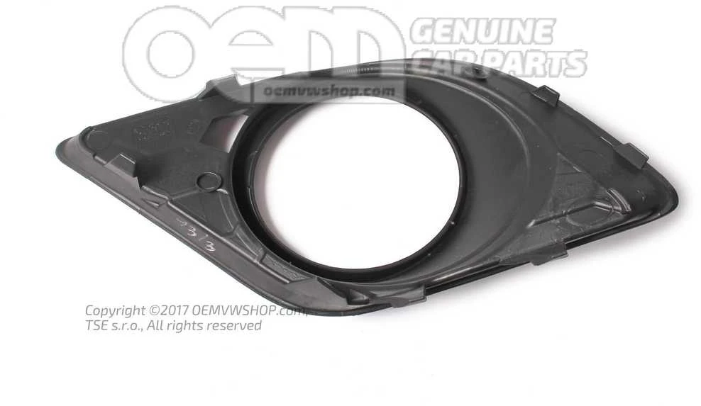 Šoninis Bumperio Grotelis Skoda Fabia 5J 54 58 2006 2015 Originalus 5J0807368B9B9
