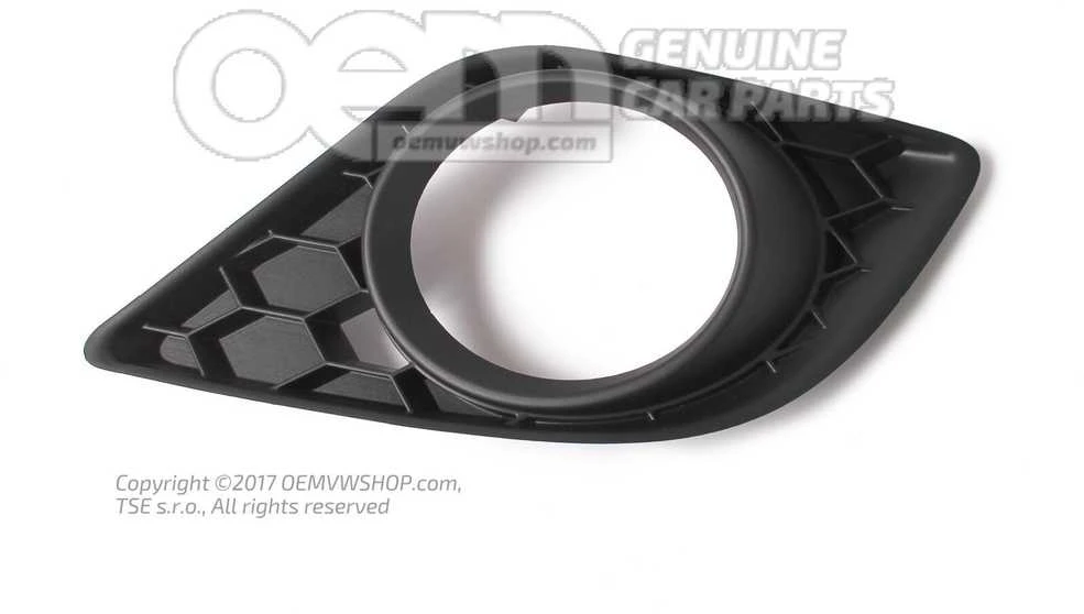 Šoninis Bumperio Grotelis Skoda Fabia 5J 54 58 2006 2015 Originalus 5J0807368B9B9