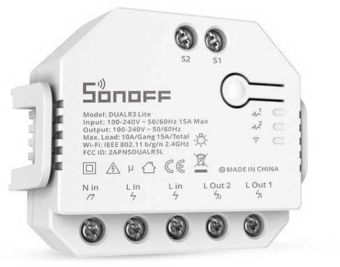 Išmanusis jungiklis WiFi Sonoff Dual R3