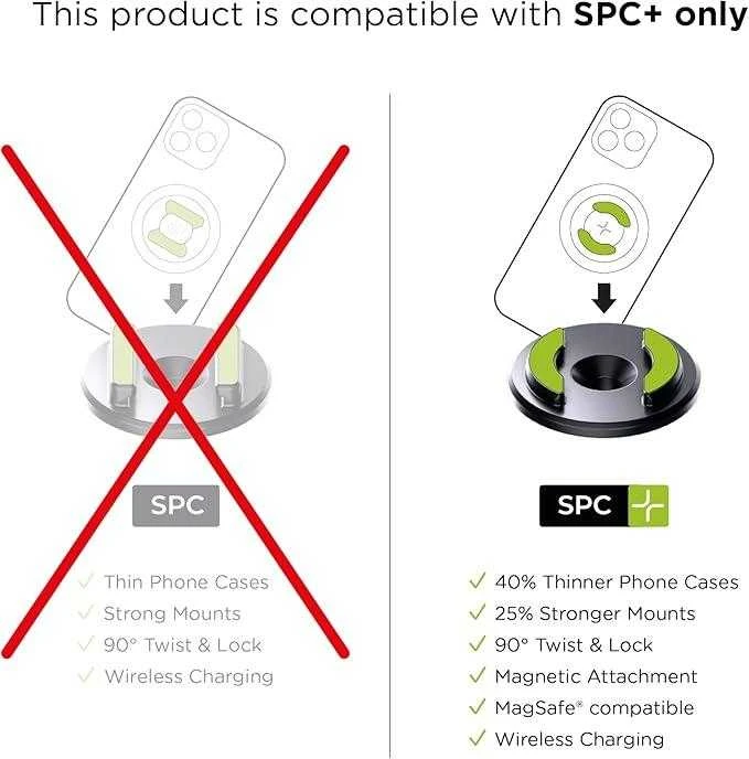 SP CONNECT antivibracinis modulis SPC Juodas