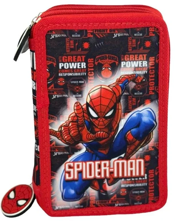 Spiderman 3 dalių pieštukų dėklas
