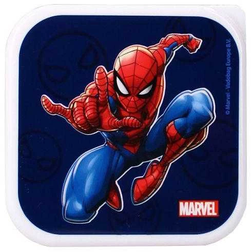 Spiderman Vaikiškų priešpiečių dėžučių rinkinys Spider-Man Let's Eat! 3vnt