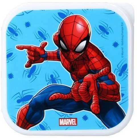 Spiderman Vaikiškų priešpiečių dėžučių rinkinys Spider-Man Let's Eat! 3vnt