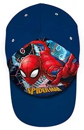 Spiderman Žmogus voras, kepurė su snapeliu, tamsiai mėlyna