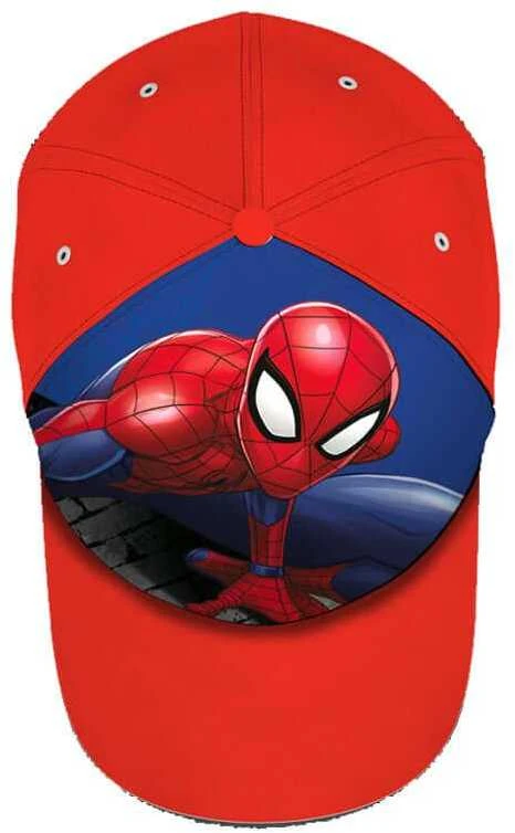 Spiderman Žmogus voras, kepurė su snapeliu, raudona