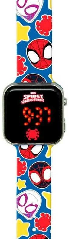 Kids Euroswan Spiderman Žmogus-voras Spaidy skaitmeninis LED laikrodis