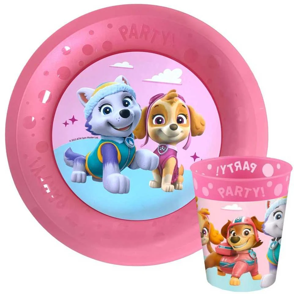 Spin Master "Paw Patrol" stiklinės ir lėkštės rinkinys