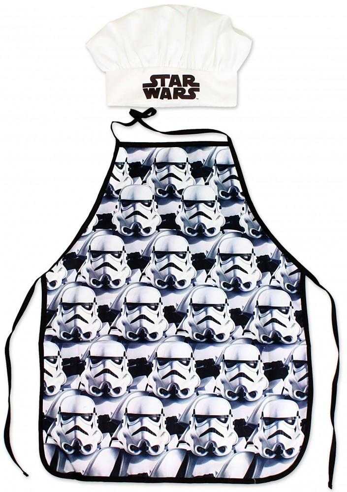Star Wars "Žvaigždžių karų" vaikiškos prijuostės ir kepurės rinkinys, 2 dalys