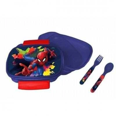 Sumuštinių dėžutės "Spiderman" stalo įrankių rinkinys