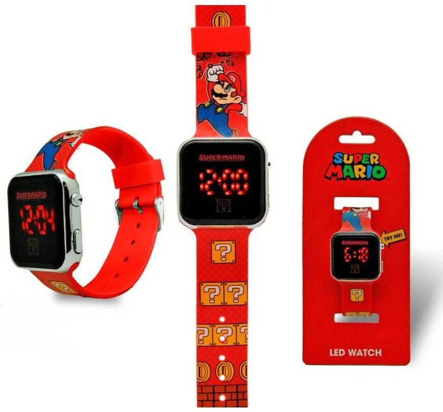 Zegarek Super Mario LED laikrodis