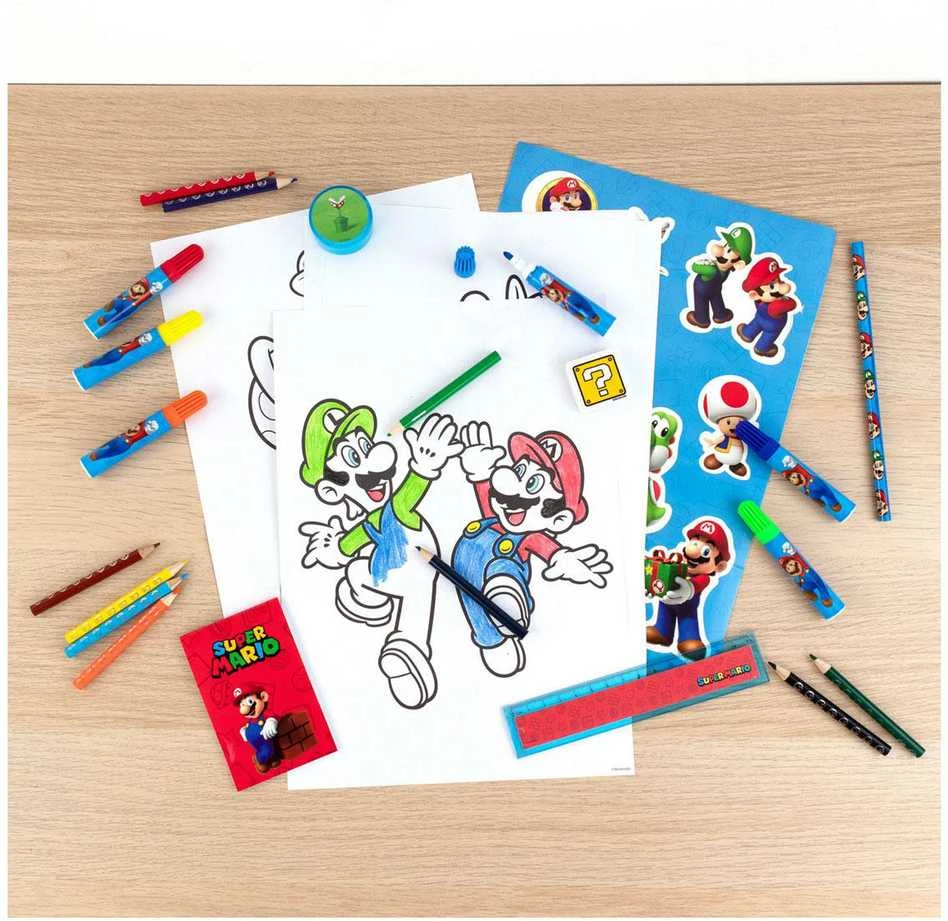 Nintendo Super Mario spalvinimo rinkinys iš 35 dalių