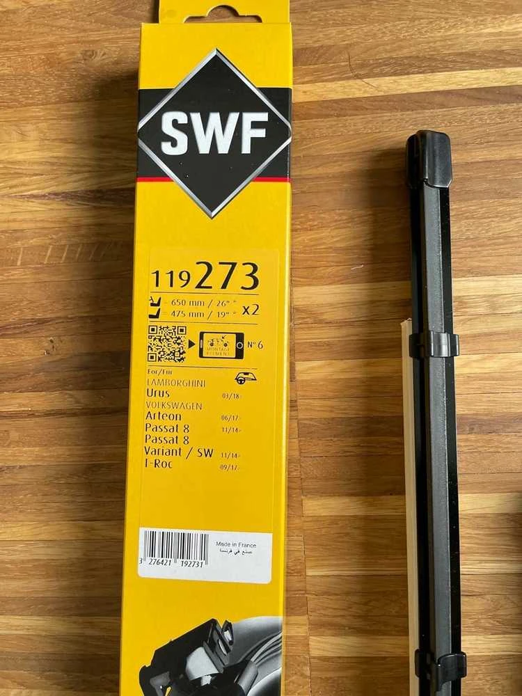 SWF Valytuvai VISIOFLEX Flat 650/475 mm 2 vnt.