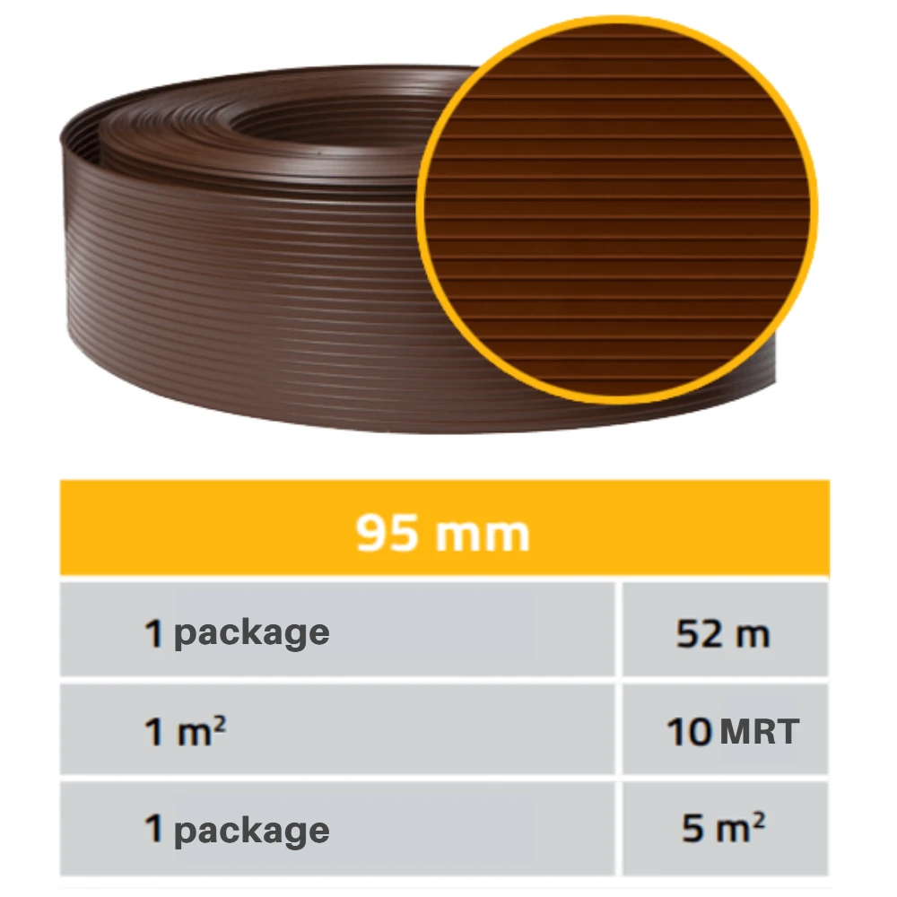 Thermoplast Tvoros juosta Classic 9,5 cmx52 m, ruda, polipropilenas, 790 g./m²