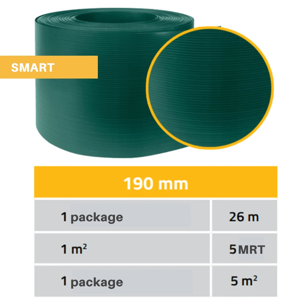 Thermoplast Tvoros juosta Smart, 19cmx26m, žalia, polipropilenas, 700 gr./m²