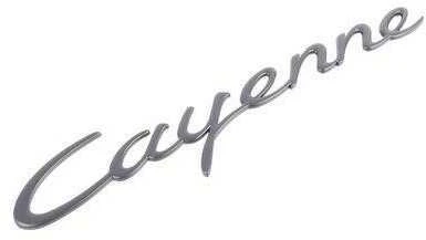 Tikras Porsche \"Cayenne GTS\" emblemas specialiame leidime juodas ir raudonas -
