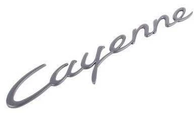 Tikras Porsche \"Cayenne GTS\" emblemas specialiame leidime juodas ir raudonas -
