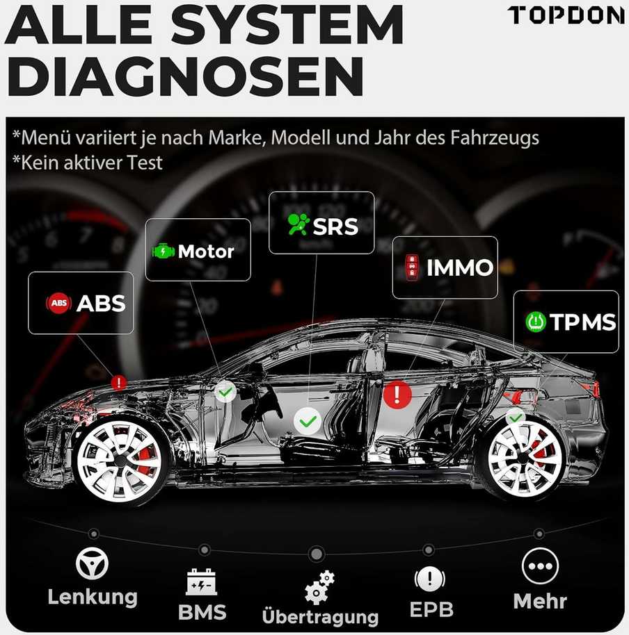"TOPDON ArtiDiag800 BT" - OBD2 akumuliatoriumi valdomas diagnostikos prietaisas, skirtas visoms transporto priemonėms, automobiliams, turintis išsamią sistemos diagnostiką ir 28 aptarnavimo funkcijas, nuolatinis atnaujinimas internetu, belaidis ryšys
