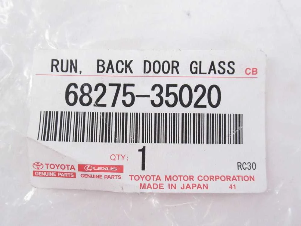 Toyota 4Runner 2003 2009 Galinio Durų Stiklo Apatinės Dėžės Hermetizacija Originalus 6827535020