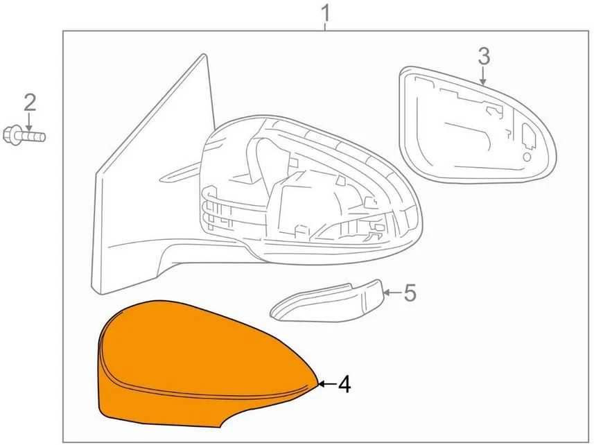 Toyota Corolla 2014 2019 Išorinis Veidrodžio Dėklas Keleivio Pusėje Su Riedėjimo Signalu Originalus 8791502420A0