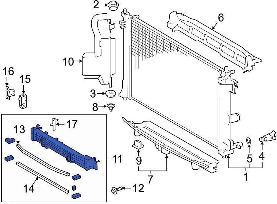 Toyota Corolla Prius Radiator Shutter Assembly 2020 2024 Originalus 5301912010