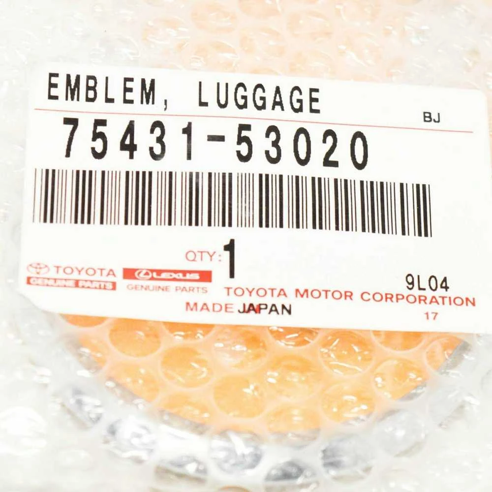 Toyota LEXUS IS XE10 Galinės bagažinės dangčio ženklo emblema 7543153020 75431-53020 NAUJA ORIGINALI