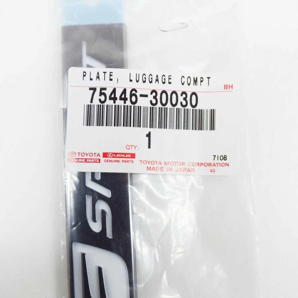 Toyota Lexus originalus bagažinės F-Sport pavadinimo plokštelės emblema nauja 4 3/4\" x 1\"