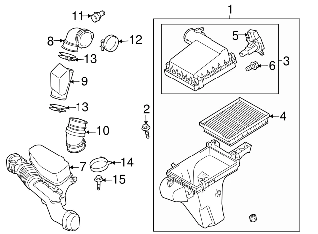 TOYOTA ORO FILTRO ELEMENTAS RAV4 Prius V Prius Lexus CT 200h NX 300h Originalus 1780137021
