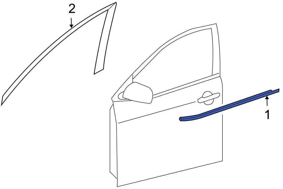 Toyota Prius Auris Front Right Vidinis Durų Juostos Dekoratyvinė Dėžė Originalus 7571002190