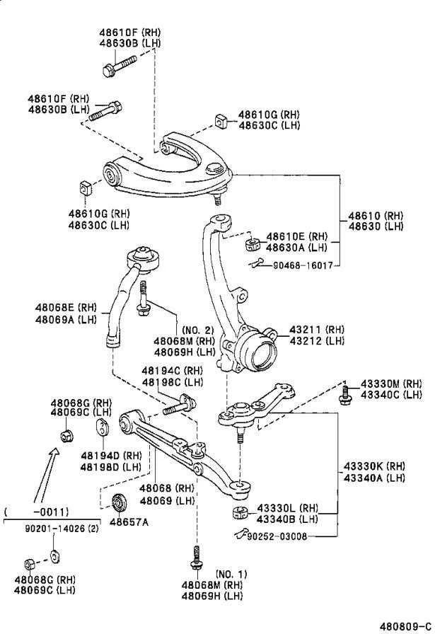 TOYOTA Ratavimo Kampo Reguliavimo Eccentrikas (kairė, dešinė, priekinė, galinė) 4819850011 4819814010