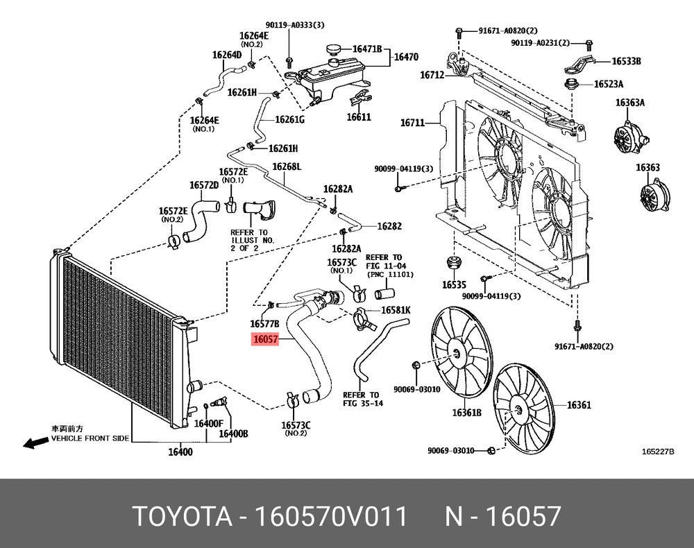 Toyota RAV4 2013 2018 Aukštutinis Šilumnešio Šlaunelis Originalus 160570V011