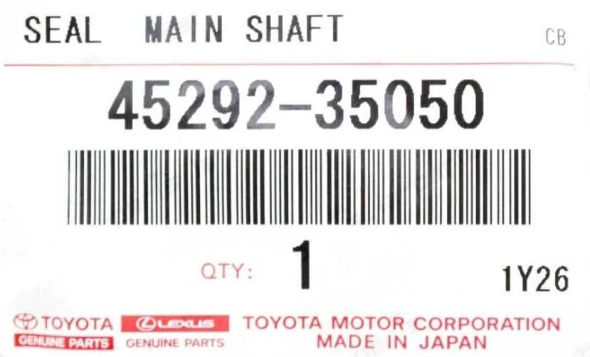 "Toyota" sandariklis pagrindinio veleno apatinė dulkinė dalis originalus 45292-35050
