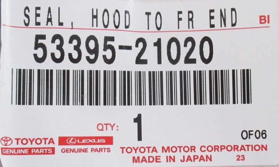 "Toyota Scion tC" 2011-2013 Scion variklio dangčio ir grotelių sandariklis Originalus 5339521020