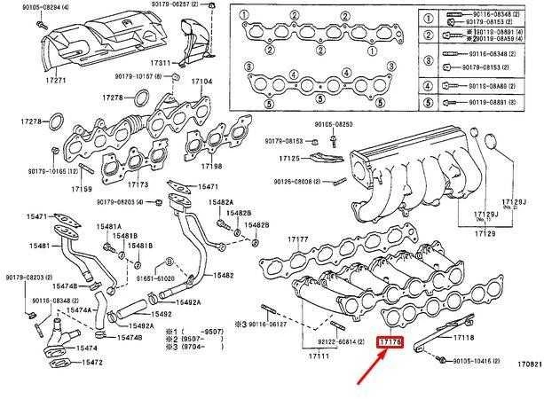 TOYOTA SUPRA A80 variklio įsiurbimo kolektoriaus tarpiklis 1717646030 NAUJAS ORIGINALUS