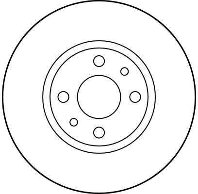 TRW 251,5x10 mm, 4x98, ištisinis, dažytas DF1790
