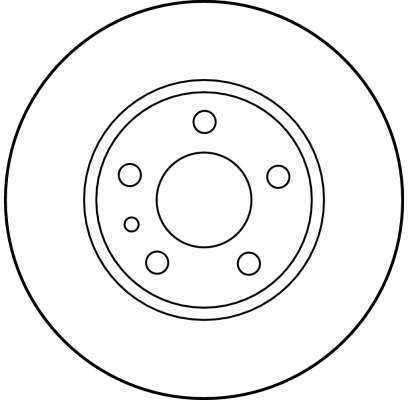 TRW 251,5x10 mm, 5x98, ištisinis, dažytas DF1739
